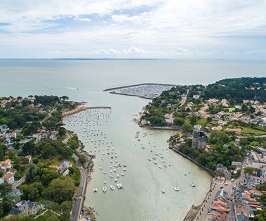 Vue sur Pornic : littoral et ville